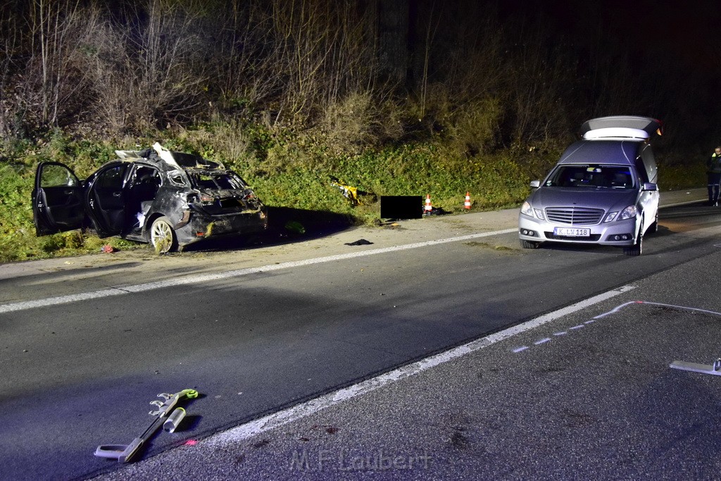 Schwerer VU A 4 Rich Olpe kurz vor AS Koeln Klettenberg P056.JPG - Miklos Laubert